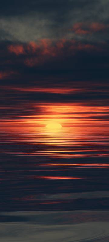 Glorious sunset moment phone wallpaper