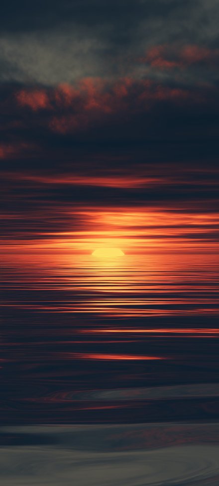 Glorious sunset moment phone wallpaper