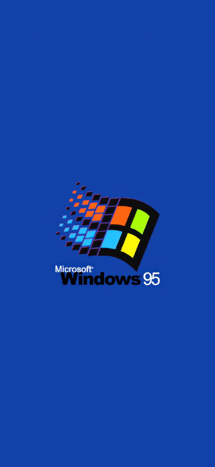 Windows 95 Classic Logo Phone Wallpaper