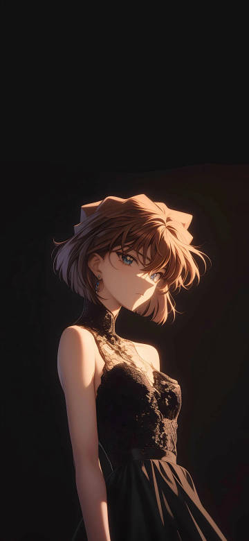 Yellow short hair anime girl mobile wallpaper