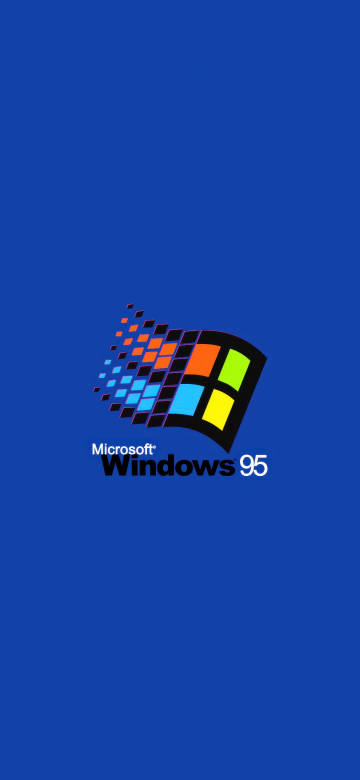 Windows 95 Classic Logo Phone Wallpaper