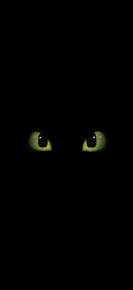 Glowing Dragon Eyes In The Dark Wallpaper