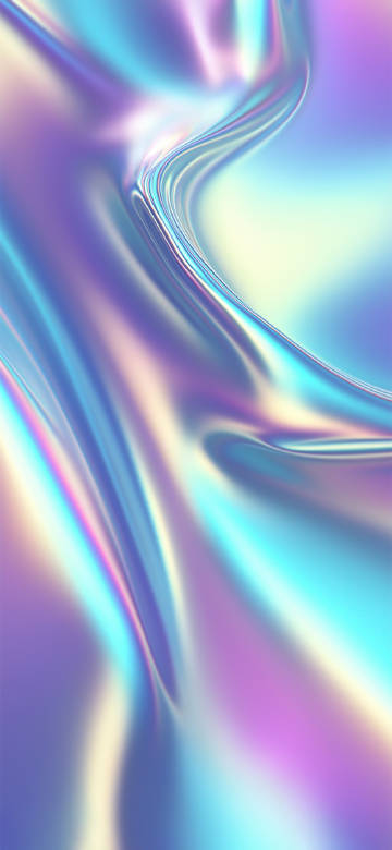 Dreamy Liquid Metal Texture in Purple and Blue Wallpaper