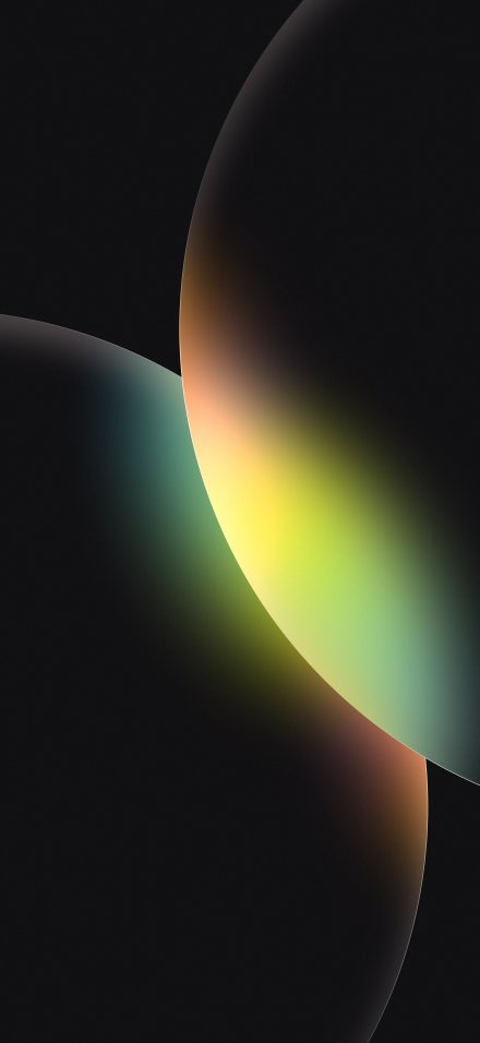 Neon Glow Spheres, Minimal Dark Aesthetic 4K