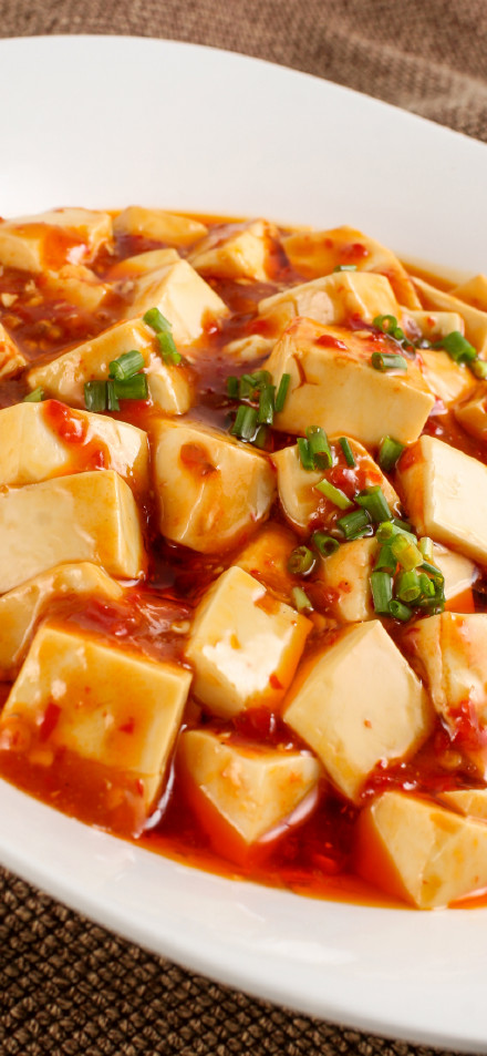 Delicious Mapo Tofu Close-Up Shot Wallpaper