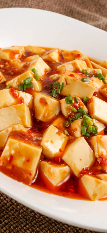 Delicious Mapo Tofu Close-Up Shot Wallpaper