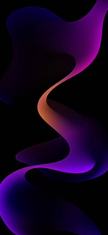 Abstract 4K Wallpaper: Fluid, Purple, Orange, Wave, Dark