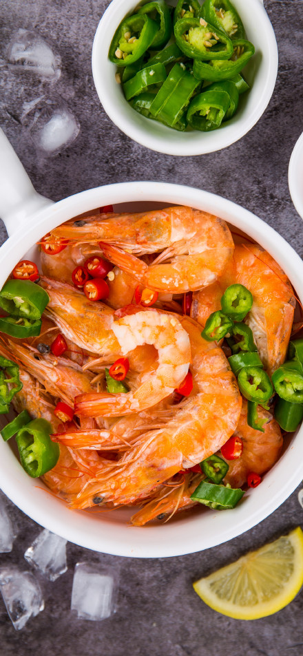 Food Wallpaper 4K: Irresistible Spicy Prawns