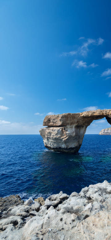 Landscape 4K Wallpaper: Malta, Blue Sky, Coast, Sunny Day