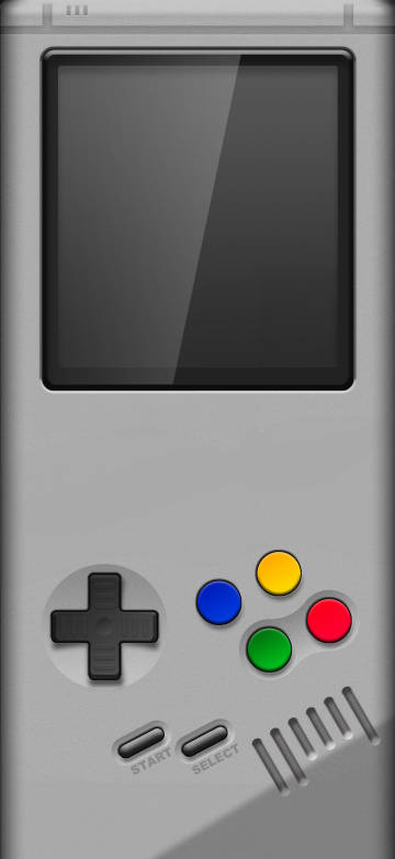 Retro game console lock screen phone wallpaper