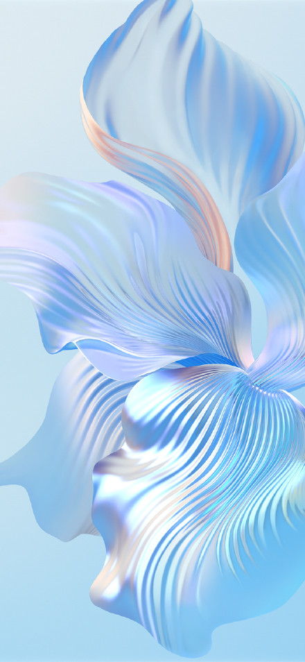 Elegant Fluid Petal Gradient Phone Wallpaper