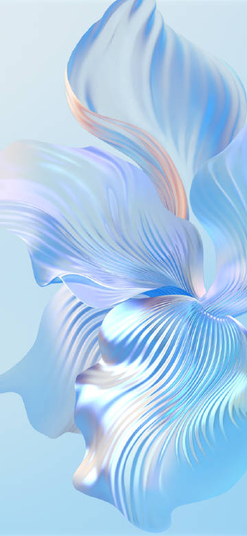 Elegant Fluid Petal Gradient Phone Wallpaper