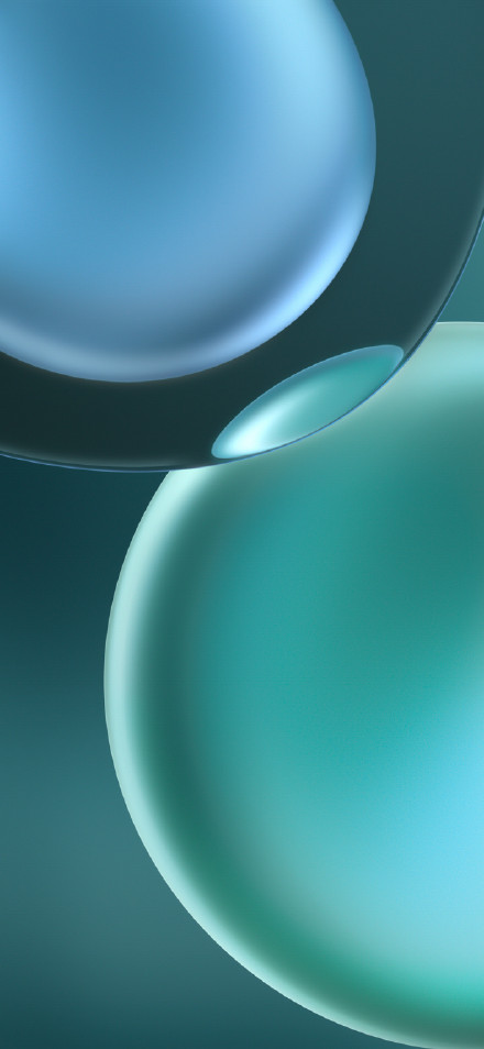 Abstract wallpaper: dynamic geometry, sea green, deep, gradient colors