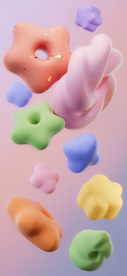 Honor 90GT wallpaper: Fudge, macaron color, cute, sweet
