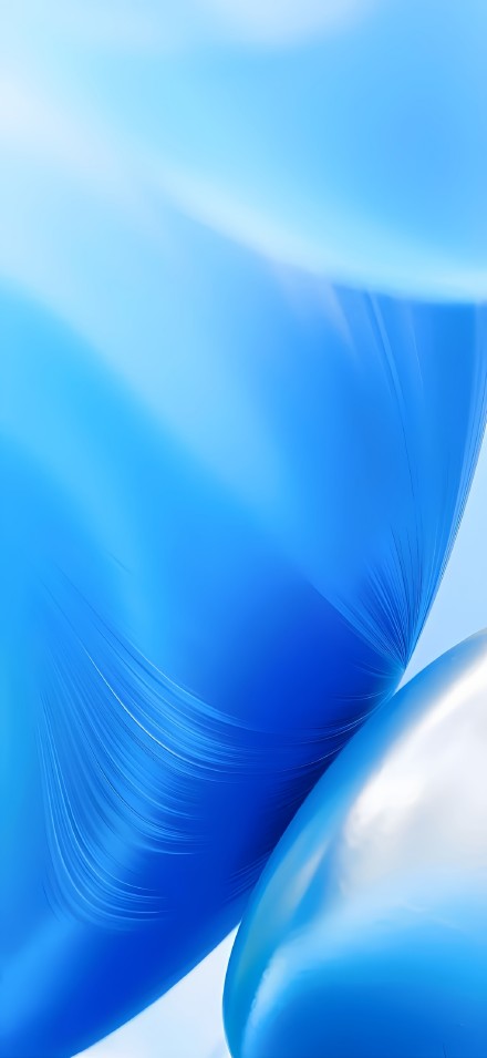 Blue Abstract Soft Fluid 4K phone wallpaper