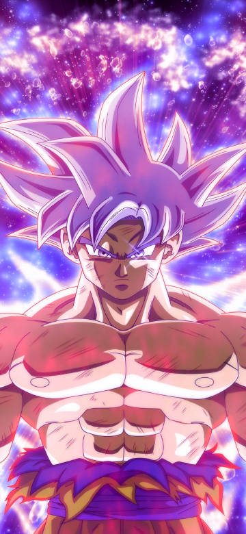 Dragon Ball Anime Wallpaper 4k: Goku's purple divine power explosion