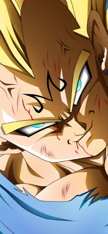 Anime Wallpaper: Dragon Ball Z, Majin Vegeta, Super Saiyan