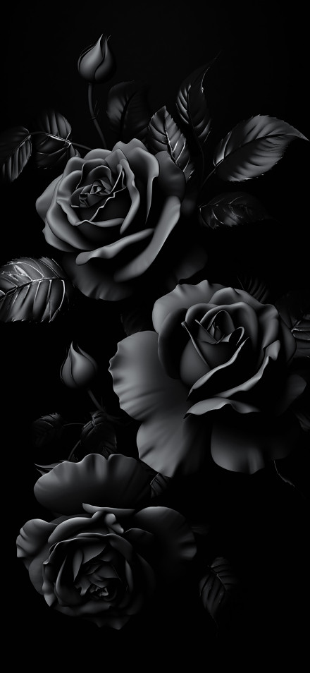 Dark Wallpaper: Black Roses, Gothic, Minimalist Free Download