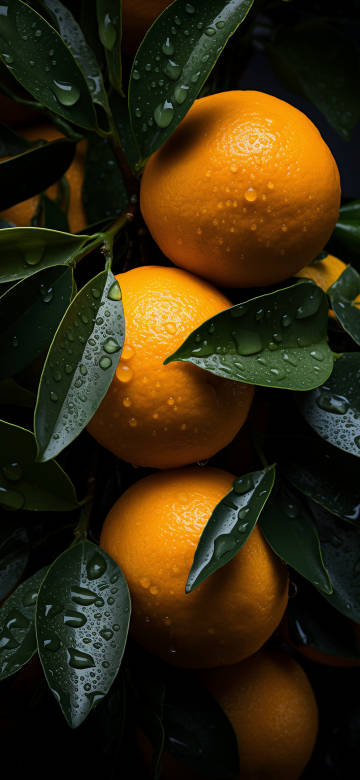 Fruit 4K Wallpapers: Oranges, Water Drops, Fresh, Dark - Free Download