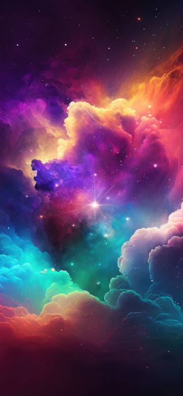 Colorful Nebula and Space Galaxy Wallpaper 4K