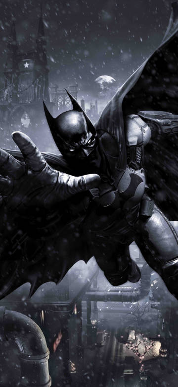 Batman in Snowy Night Black and 