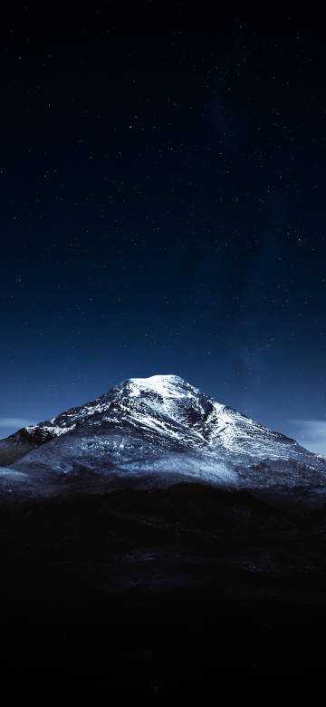Snow-Capped Mountain Under Starr