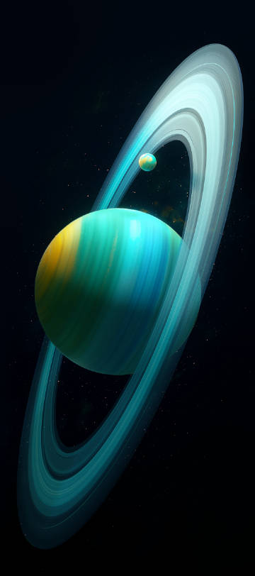 Space Phone Wallpaper: Ringed Pl