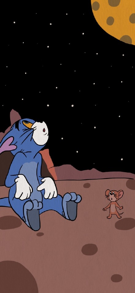 Tom and Jerry in Space Phone Wallpape