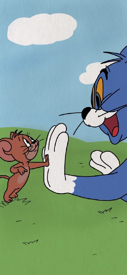 Tom and Jerry Wallpaper, Classic Cartoon Moment