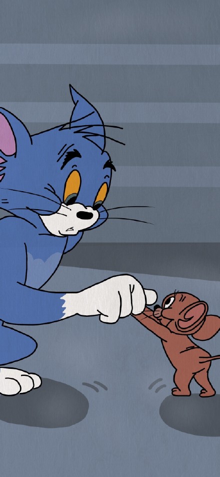 Tom and Jerry Playful Wallpaper, Iconic Moment