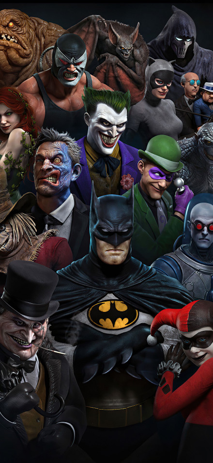 Batman Villains Lineup Wallpaper