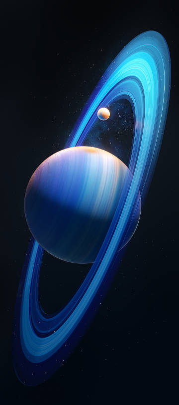 Blue Planet in Space HD Wallpape