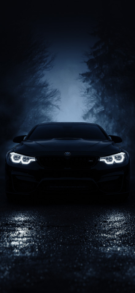 Dark and Mysterious BMW M4 Night Scene 7K Wallpaper