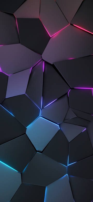 Abstract Neon Geometric Wallpape