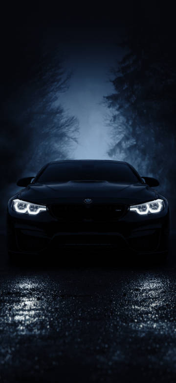 Dark and Mysterious BMW M4 Night Scene 7K Wallpaper