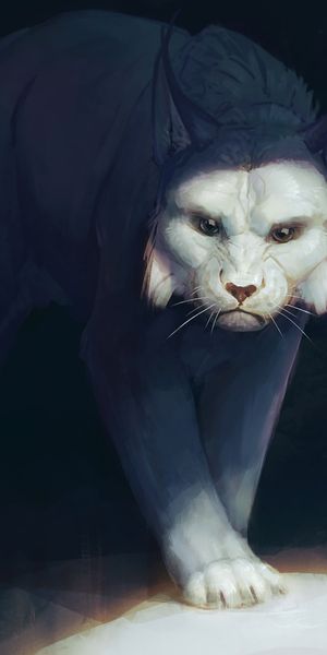 Phone wallpaper: Iris, Predator, Big Cat, Art free download