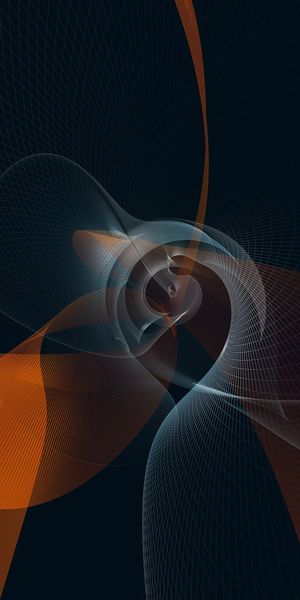 Abstract Sci-Fi Landscape with Fractal Patterns in Vibrant Colors