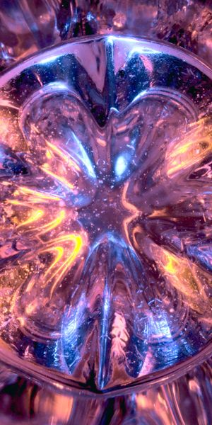 Phone wallpaper: Distortion, Motley, Water, Multicolored, Glass, Abstract free download
