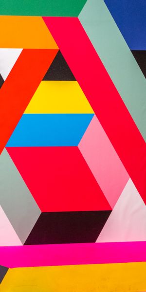 Contemporary HD Wallpaper Featuring Colorful Geometric Patterns and Textures