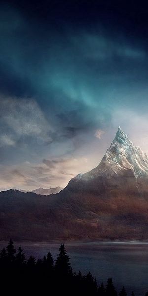 Incredible Mountain Peak - Stunning Nature Art Wallpaper for Mobile