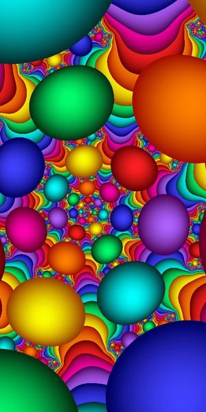 Colorful Abstract Balls Wallpaper for iPhone - Bright and Eye-Catching Design