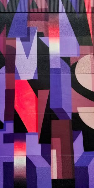 Vibrant Abstract Graffiti Wall Art