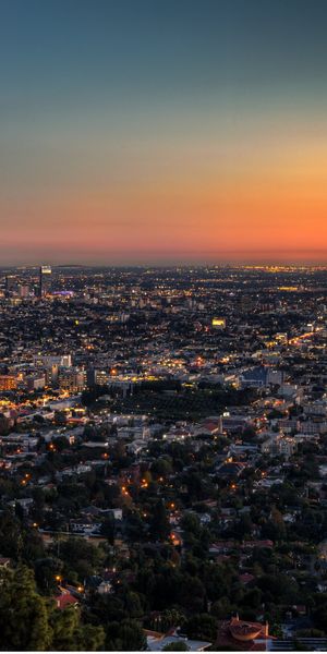 Breathtaking Night View of Los Angeles Skyline