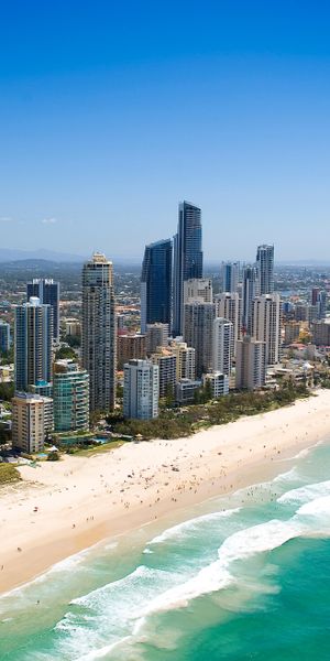 Breathtaking 4K Wallpaper of Surfers Paradise, Gold Coast, Australia
