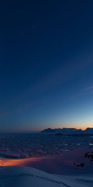 Breathtaking Sunset at Kulusuk with Ice Floes and Mountains