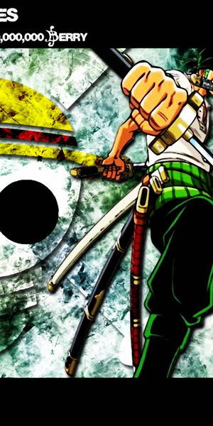 Roronoa Zoro Phone Wallpaper - One Piece Character Art for Fans
