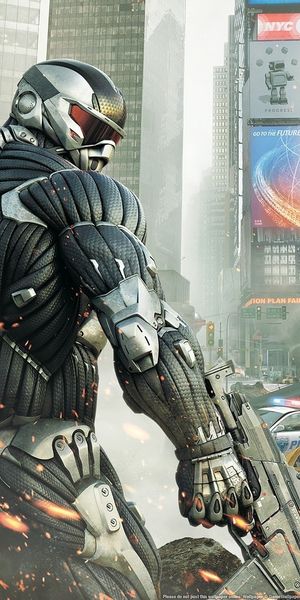 Futuristic Soldier from Crysis in a Post-Apocalyptic Setting