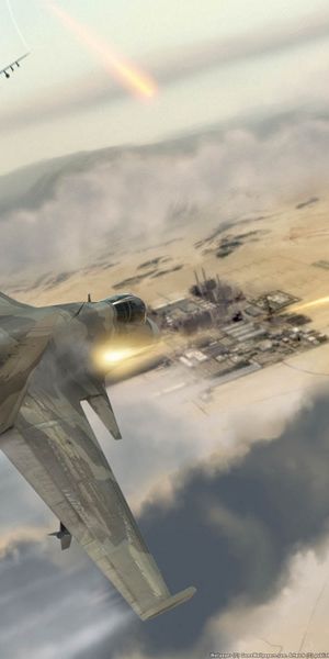Aesthetic Air Combat Scene from Tom Clancy's HAWX