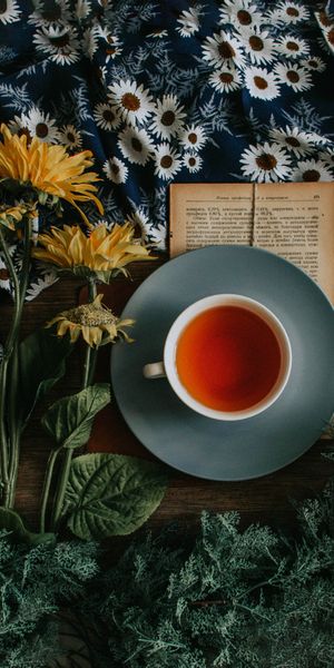 Phone wallpaper: Cup, Food, Cloth, Flowers, Still Life free download