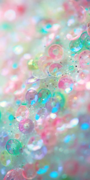 Vibrant Macro Wallpaper of Multicolored Sequins